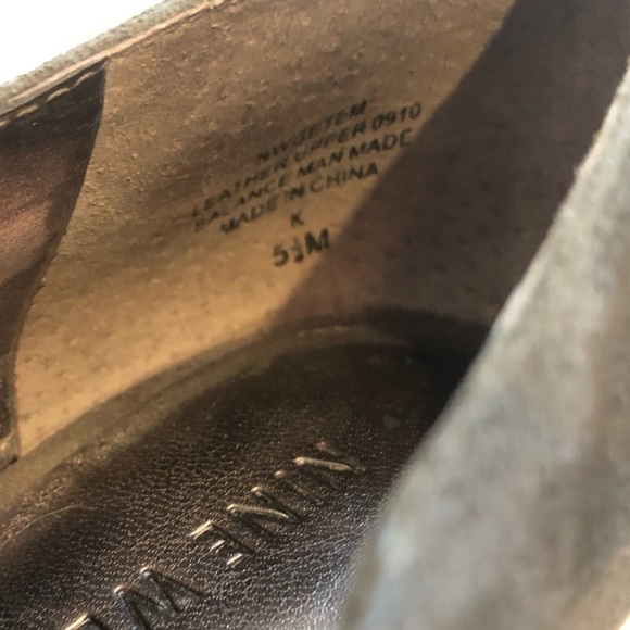 Nine West suede leather gray ankle booties… - Picture 9 of 12